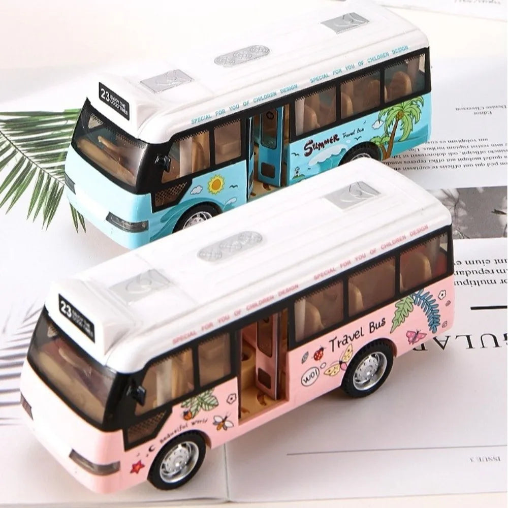 Interactive School Bus Toy – Lights, Sounds & Open Doors