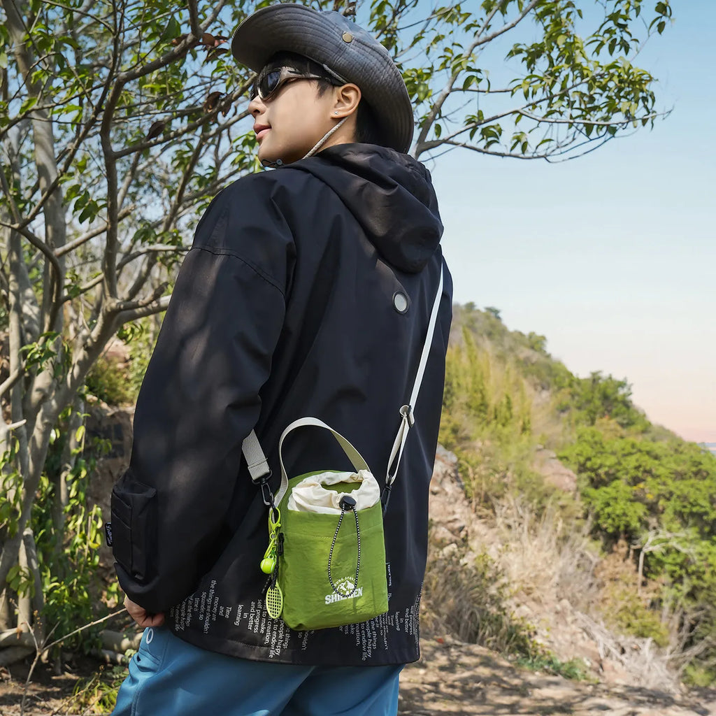 Nixie Drawstring Water Bottle Crossbody Bag – Nylon
