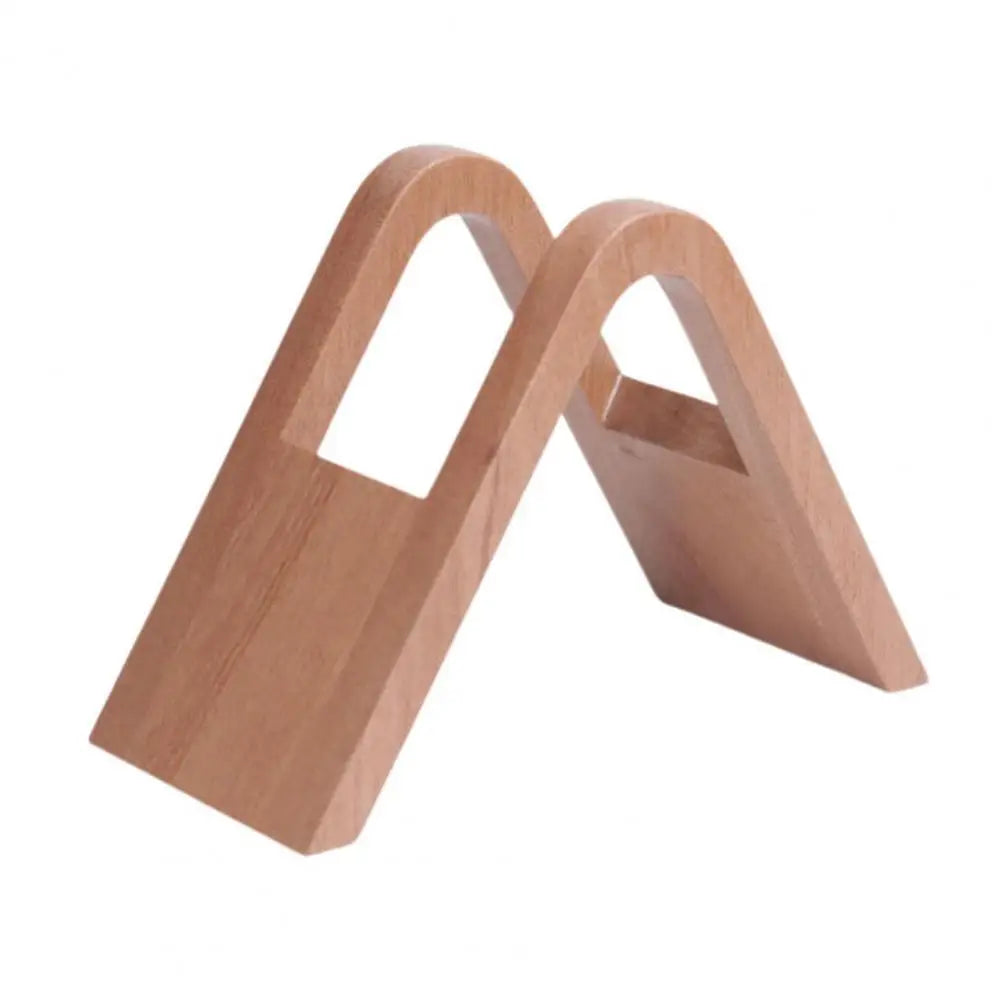 Solid Wood Coffee Filter Holder & Storage Rack Stand