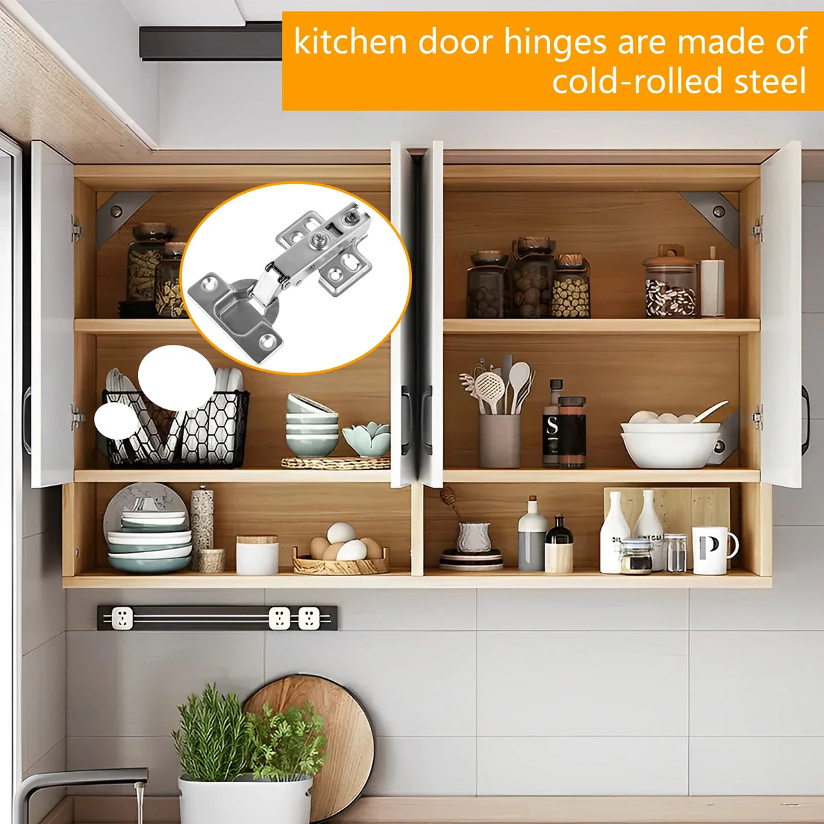 Soft Close Cabinet Hinges Hydraulic Concealed 10/20Pcs + Screws