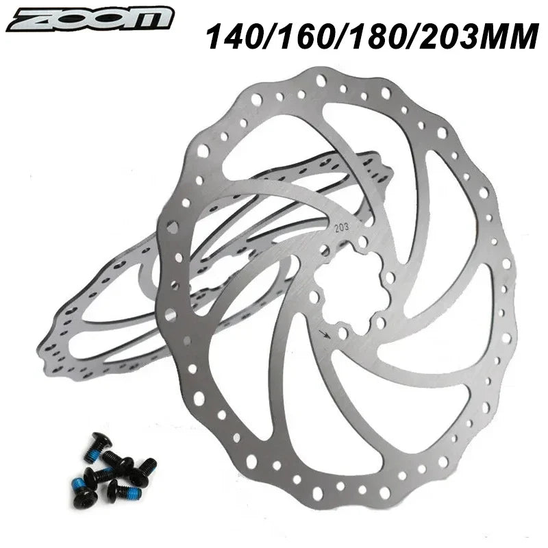 ZOOM MTB Disc Brake Rotor 140-203mm 6-Bolt Stainless Steel
