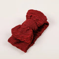 Baby Wide Jacquard Knit Headband – Warm Elastic Winter Wrap