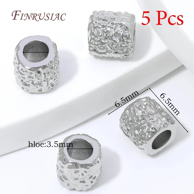 18K Gold Plated Zircon Spacer Beads – Brass DIY Jewelry Findings
