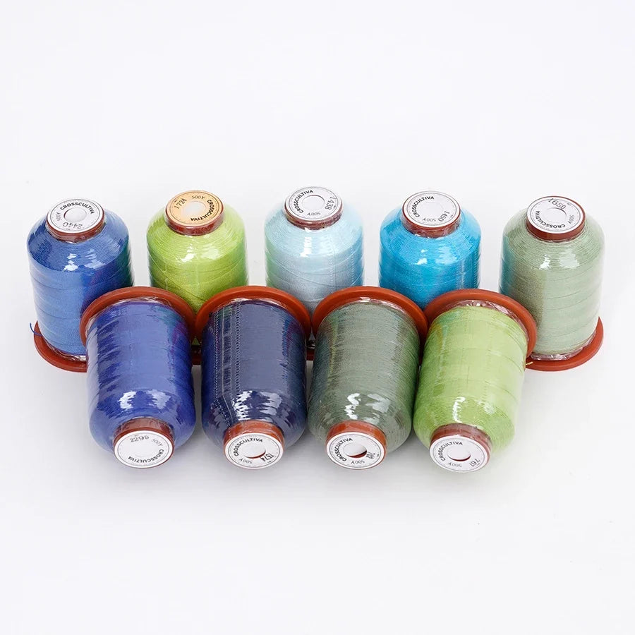 9-Color Sewing Thread Kit 500 Yards – Polyester Multicolor