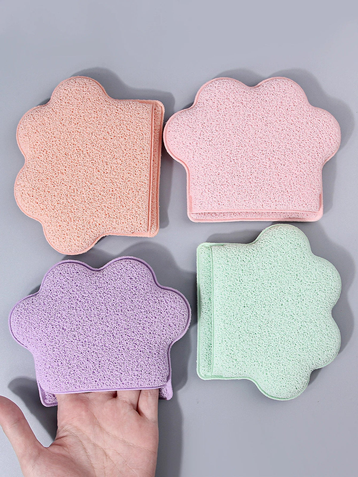 Cat Paw Face Cleansing Sponge – Makeup Remover & Exfoliator