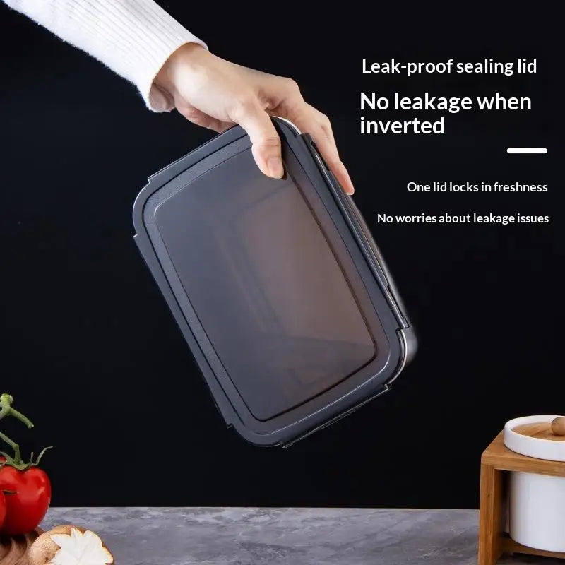 Stainless Steel Lunch Box Food Container with Secure Lid