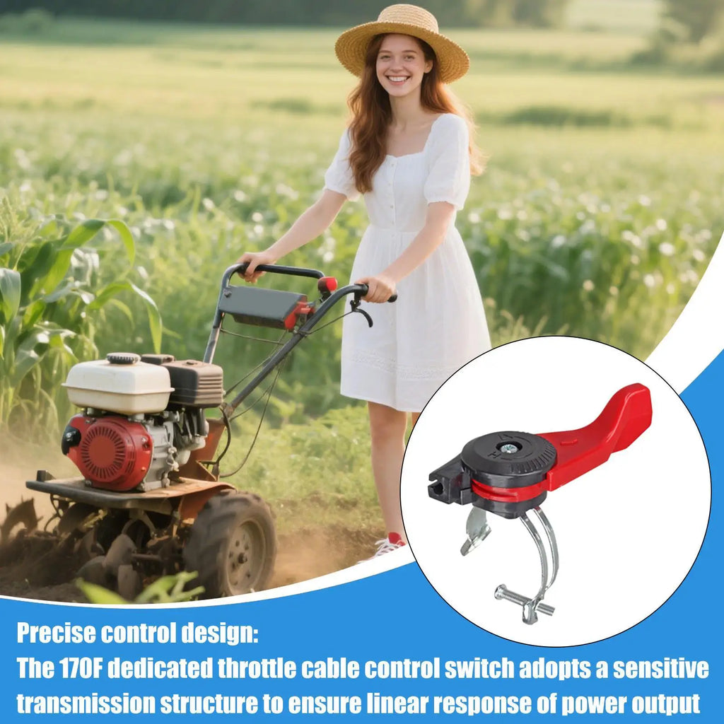 Tiller Thumb Throttle Lever & Cable Control Switch – Aluminum