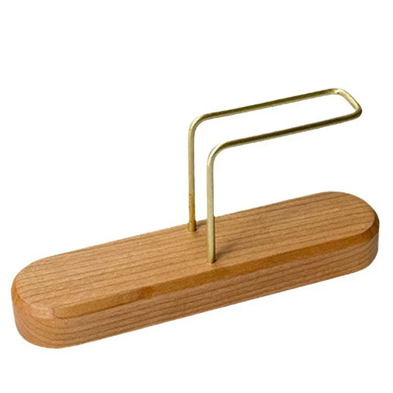 Wooden Coffee Filter Holder Stand & Paper Filter Rack