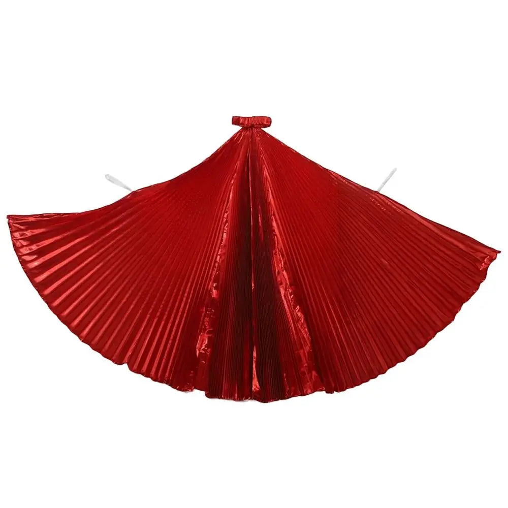 360° Belly Dancing Wings Shimmery Pleated Fairy Cape Cosplay
