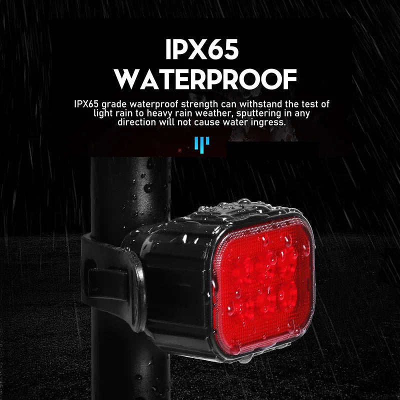 LED Bike Light Set | Type-C Rechargeable Front & Rear Lights