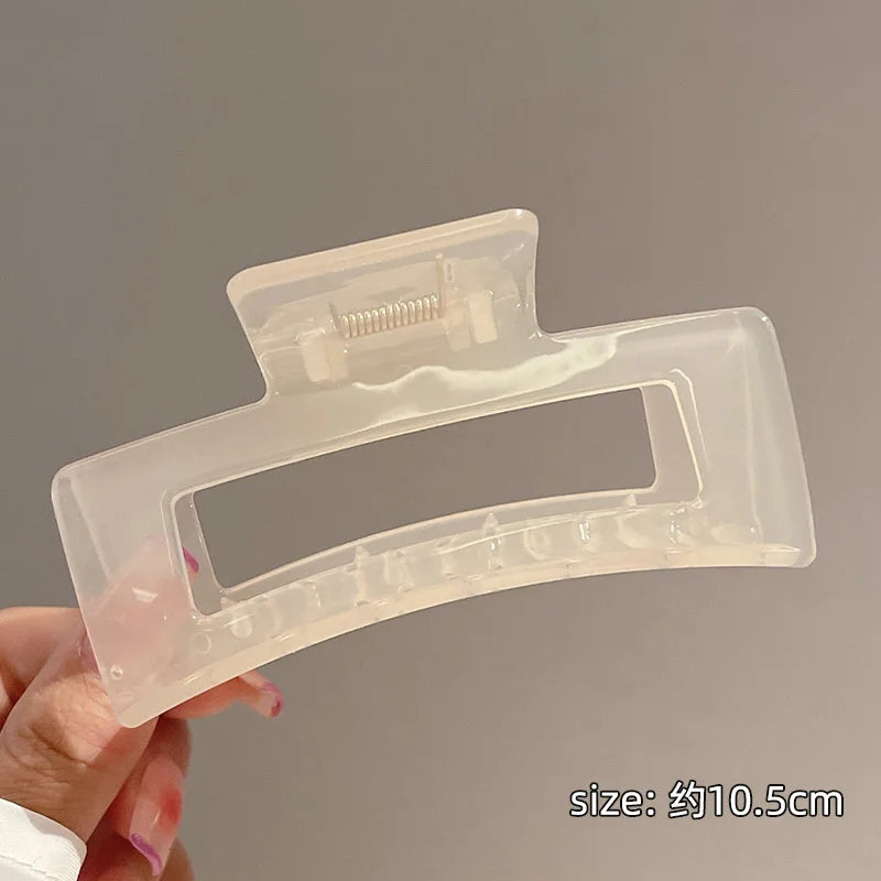 Large Acetate Claw Hair Clip – Korean Style Barrette for Women
