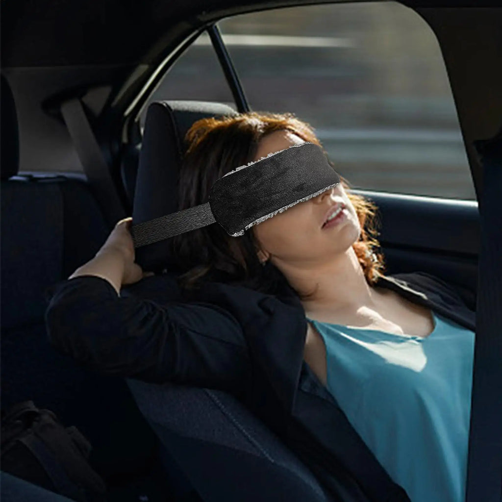 Adjustable Travel Head Support Strap – Airplane & Car Neck Support