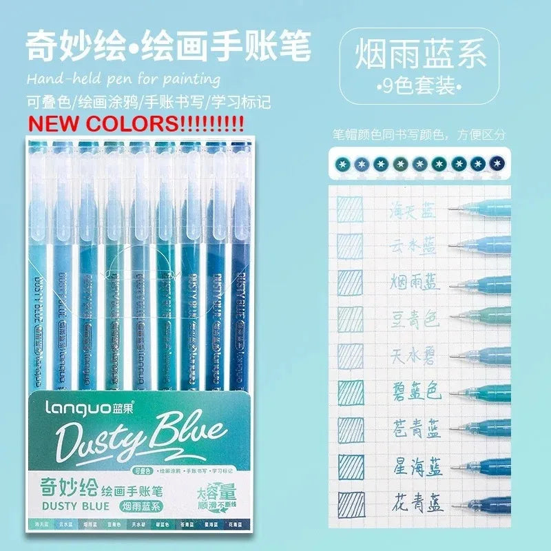 Glitter Gel Pen Set 162 Colors – 0.5mm & 1.0mm Art Pens