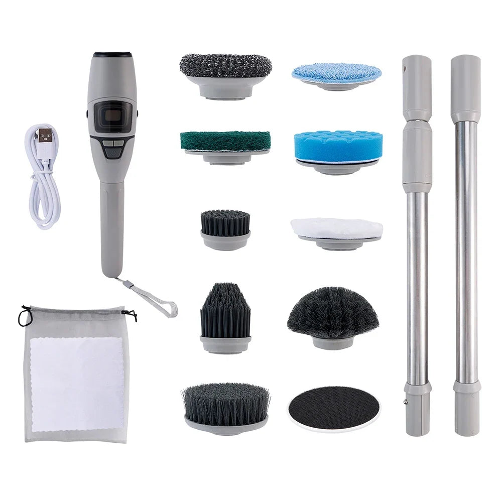 Raugee 10-in-1 Electric Spin Scrubber | Cordless Cleaning Brush