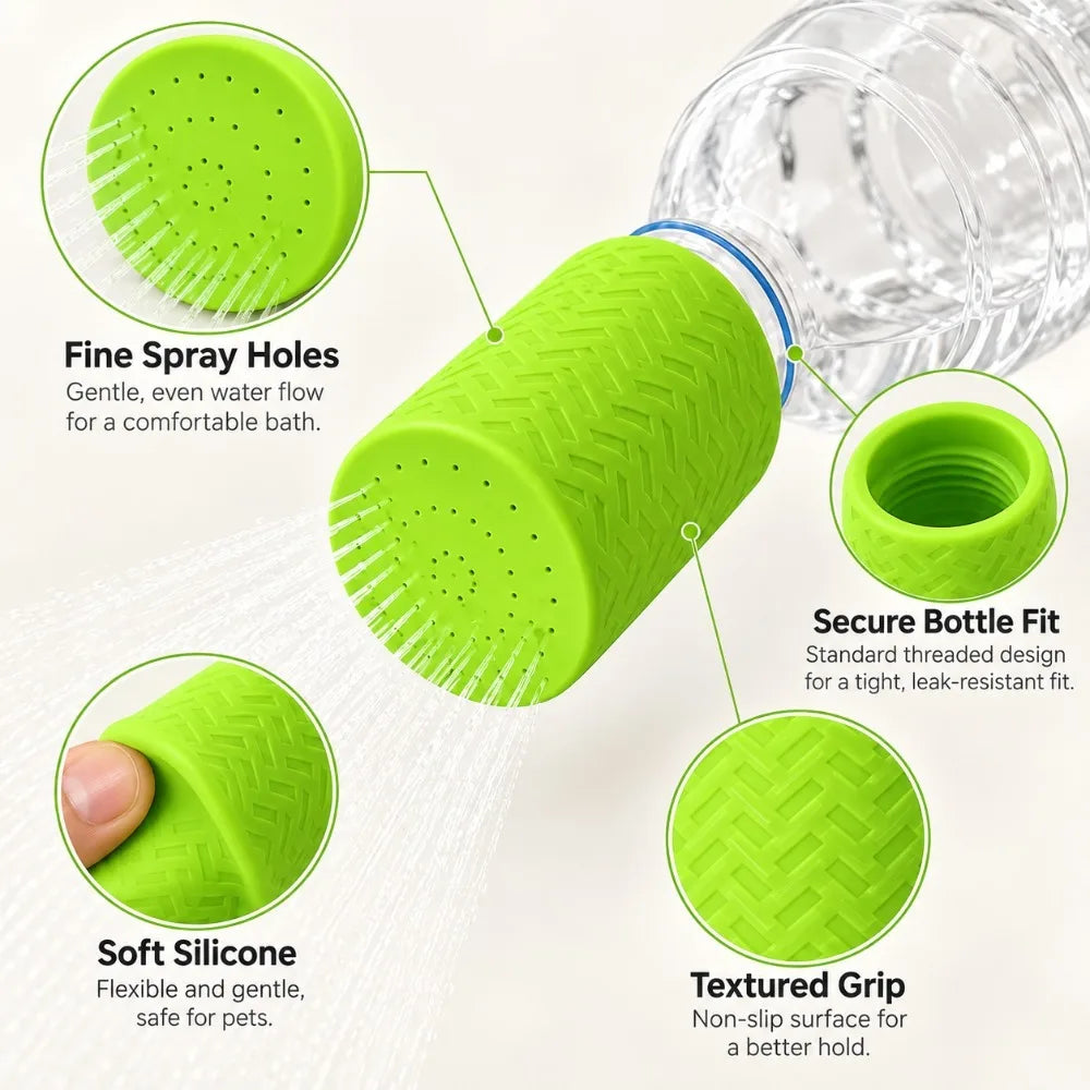 Portable Silicone Pet Bath Shower Head Sprayer – Dogs & Cats