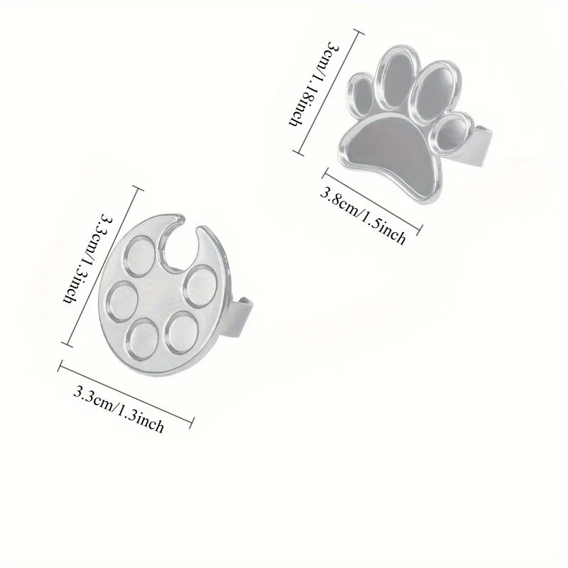 Mini Nail Art Palette Ring – UV Gel Color Mixing Tool