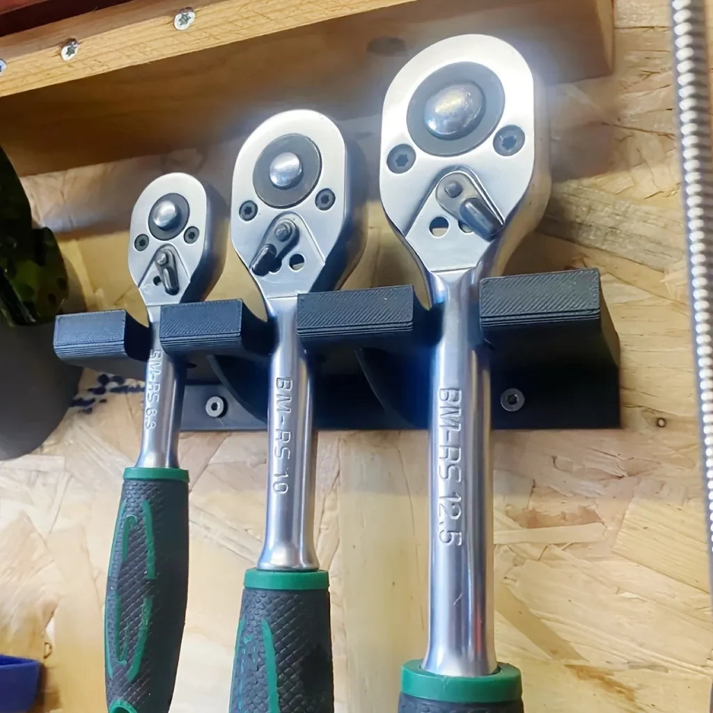 Ratchet Wrench Storage Rack – Wall-Mounted Tool Organizer