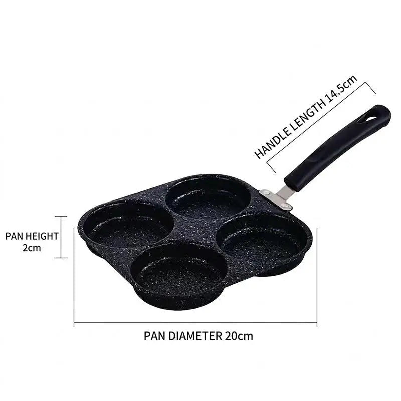 Nonstick Multi-Cavity Frying Pan 1/3/4/7 Hole Breakfast Pan