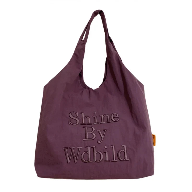 Casual Nylon Tote Bag – Lightweight Women's Shoulder Bag