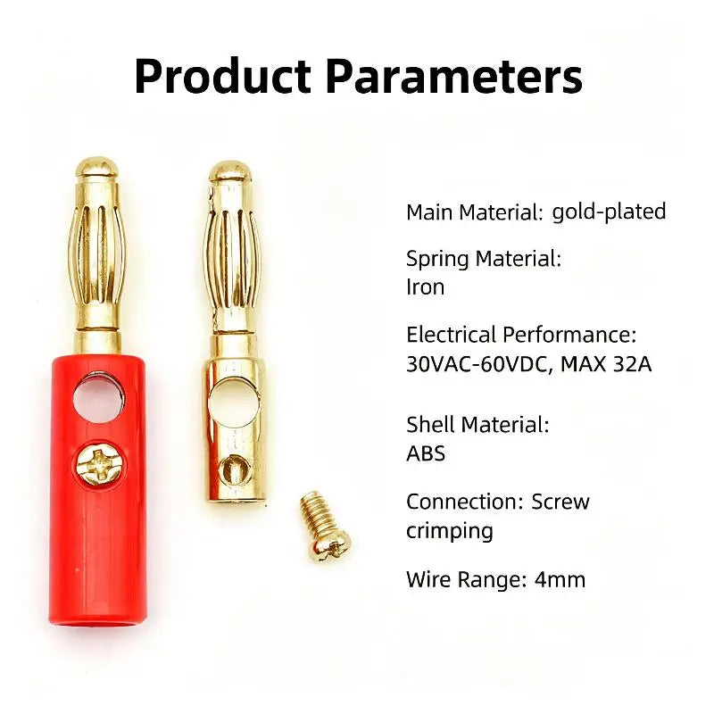 10Pcs 4MM Banana Plug Socket Terminal Set | Audio & DIY
