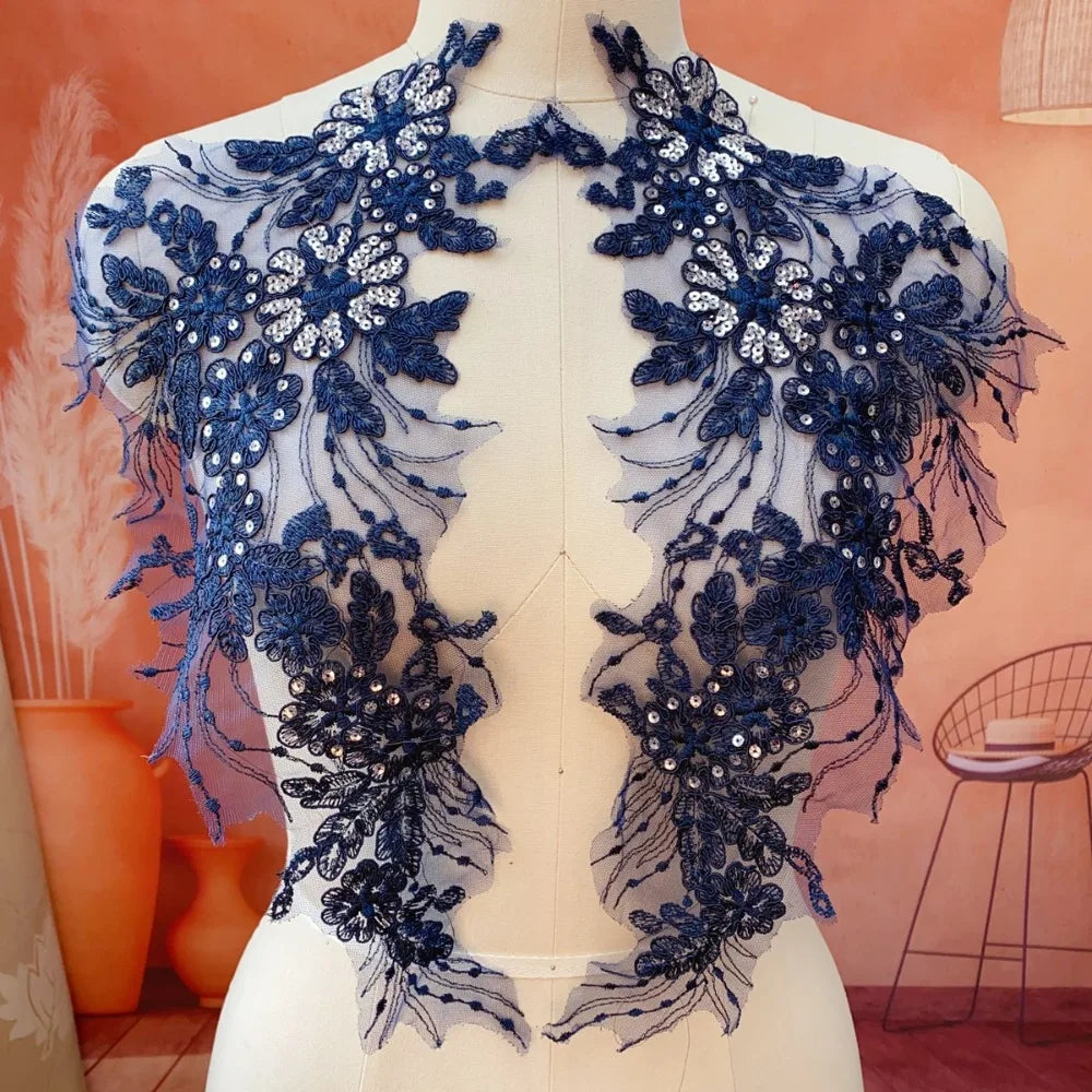Polyester Embroidery Flower Patch – Floral Garment Appliqué