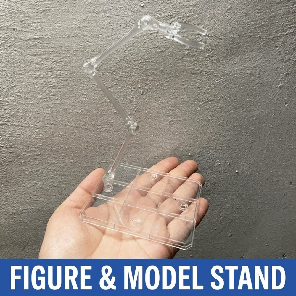 Transparent Gundam Action Figure Display Stand – PVC 1/144