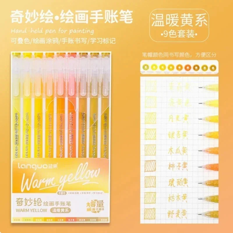 Glitter Gel Pen Set 162 Colors – 0.5mm & 1.0mm Art Pens
