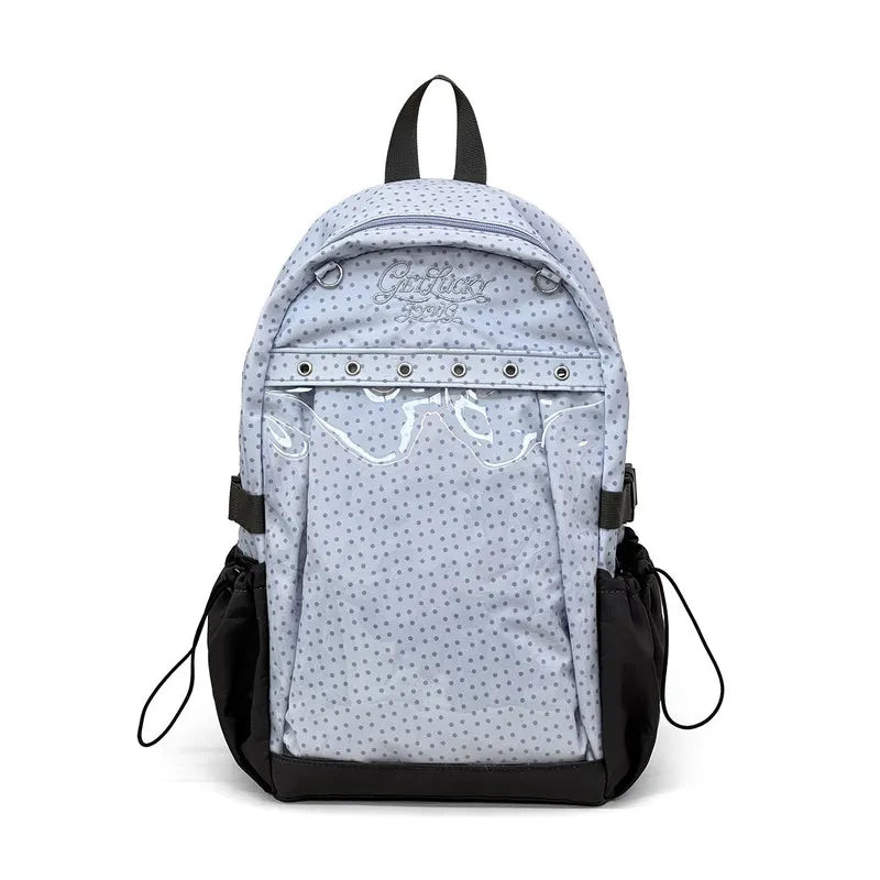 Cute Cartoon Transparent Window Backpack – Girls School Bag