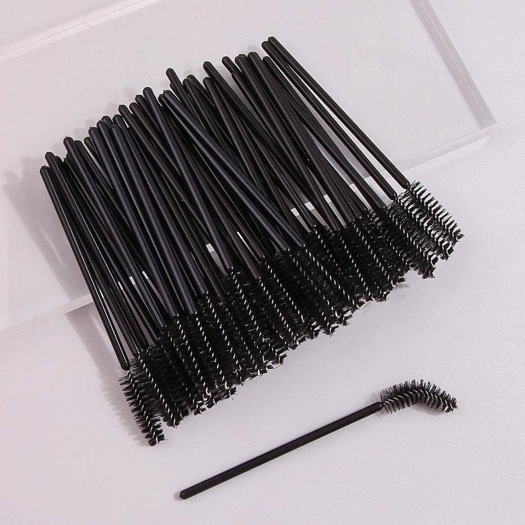 Disposable Spoolie Eyelash & Eyebrow Brushes – 10/20/50 Pcs