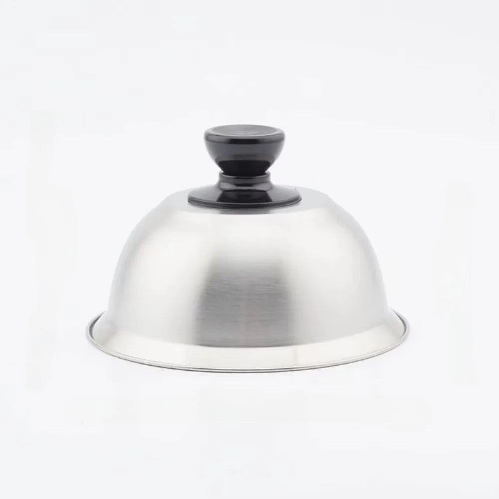 Stainless Steel Dome Lid for Cheese Melting, Burgers & BBQ