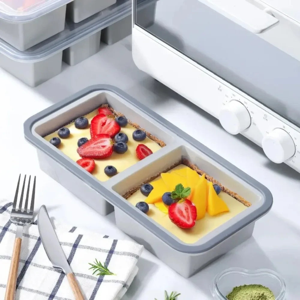 Silicone Freezer Tray with Lid – Large Ice Cube Meal Prep Mold