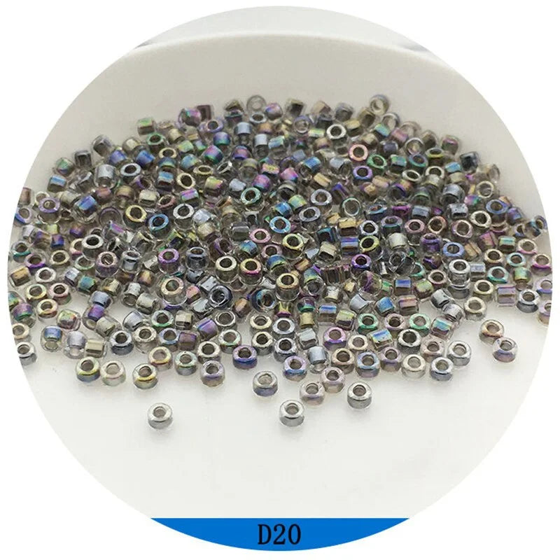 Miyuki Delica 2mm Glass Beads 500Pcs – 18 Colors for DIY