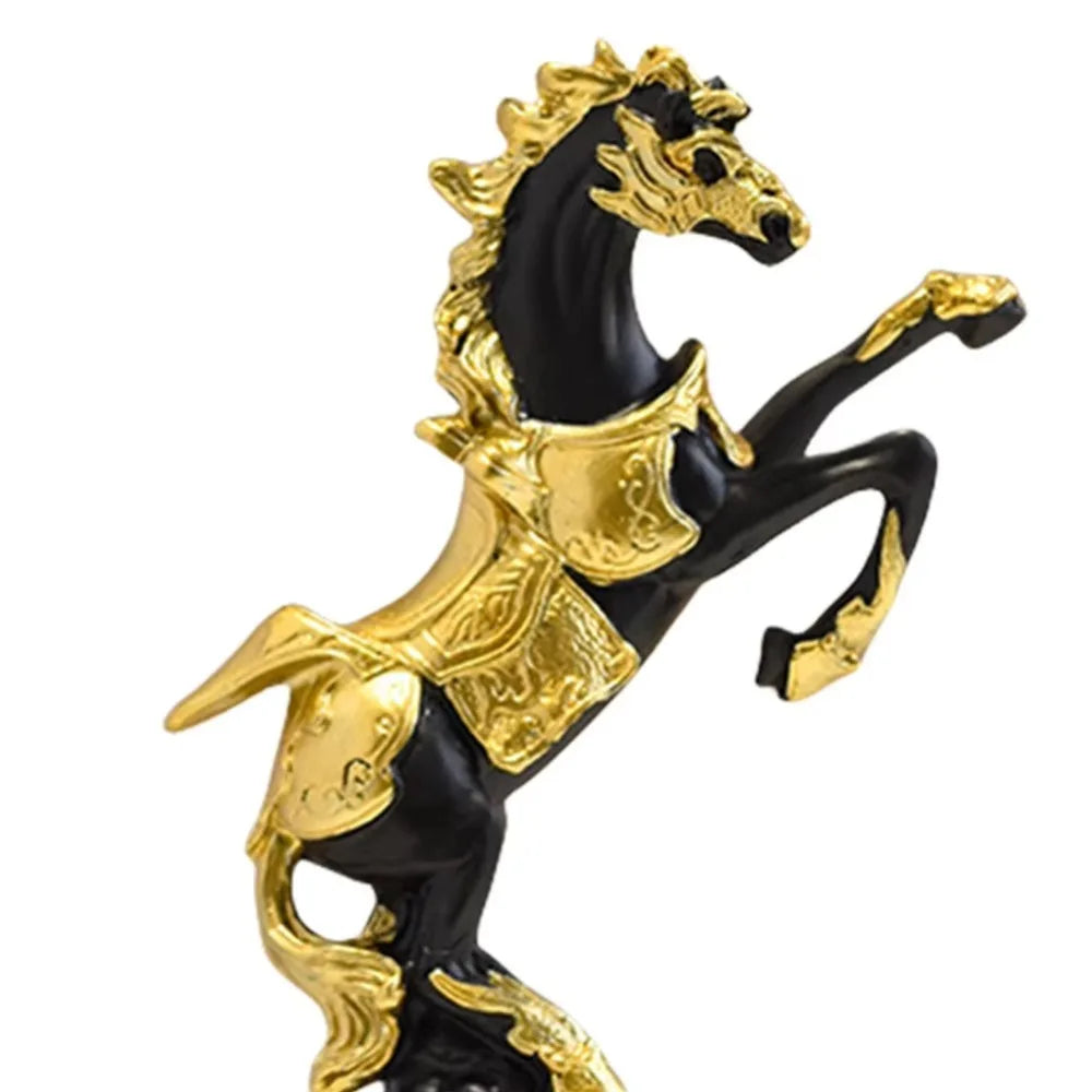 Feng Shui Lucky Horse Statue – Resin Home Office Décor