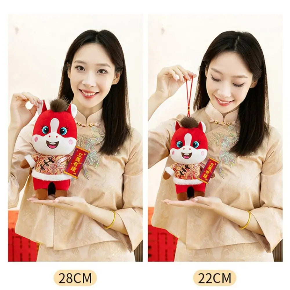 Zodiac Horse Plush Doll – 2026 Chinese New Year Mascot Gift