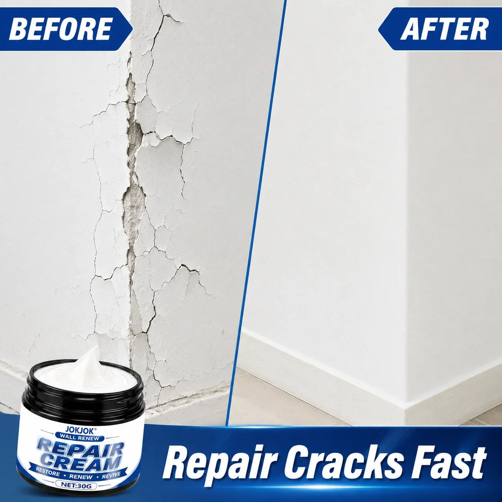 Universal White Wall Repair Putty – Quick-Drying Crack Filler
