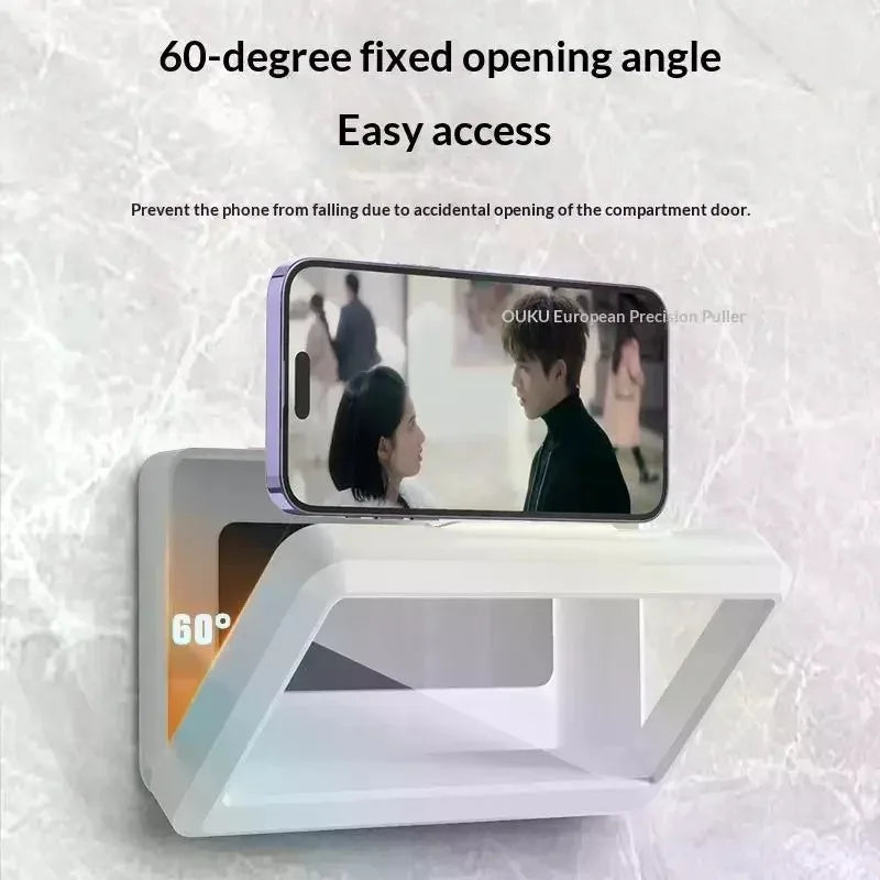 360° Waterproof Shower Phone Holder – Anti-Fog Touch Case