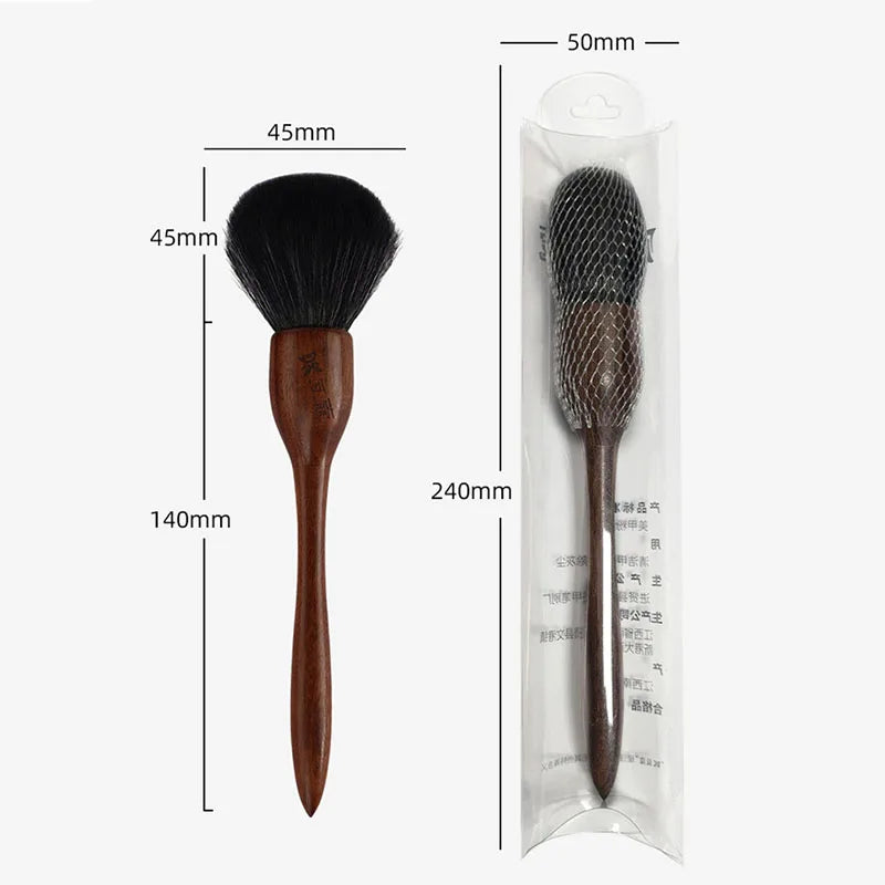 Sandalwood Long Handle Blush & Loose Powder Setting Brush