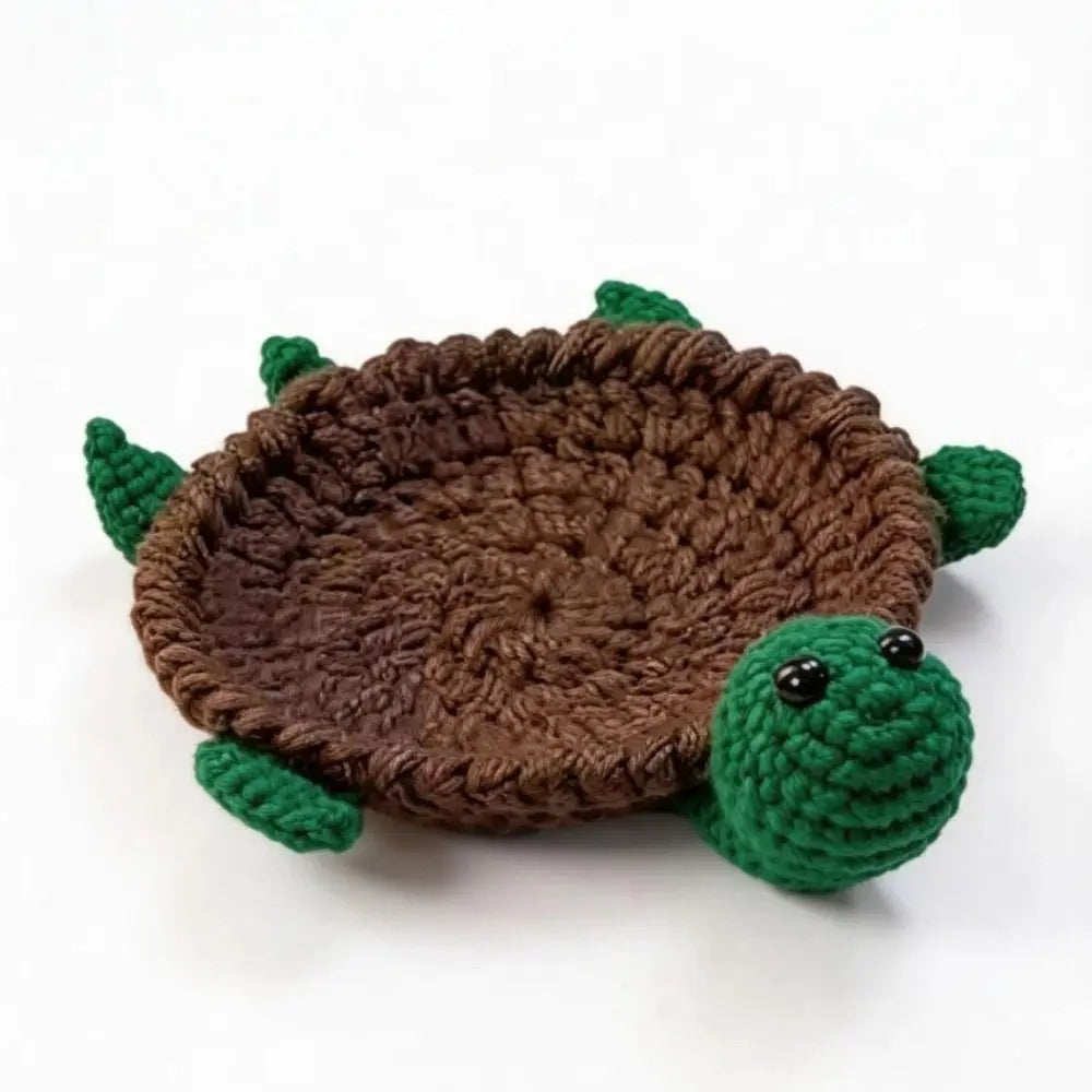 Handmade Crochet Animal Coasters – Cute Knitted Cup Mats