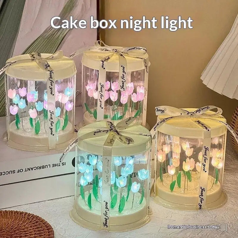 DIY Flower Sea Night Light Lamp Kit – Handmade Craft Decor