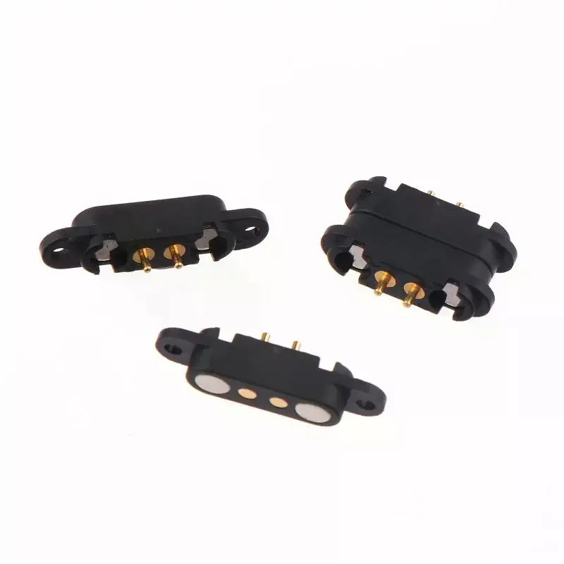 Waterproof 2-Pin Pogo Pin Connector 2.54mm 2A DC Power Pair