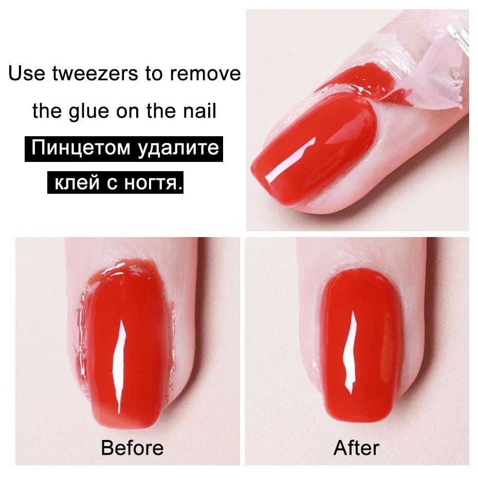 Peel Off Latex Nail Edge Guard Liquid 15ml + Tweezer