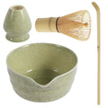 4-Piece Japanese Matcha Set – Ceramic Bowl & Bamboo Whisk