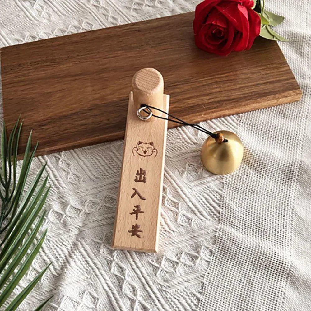 Wooden Door Bell Wind Chime – Japanese Style Shopkeeper Bell