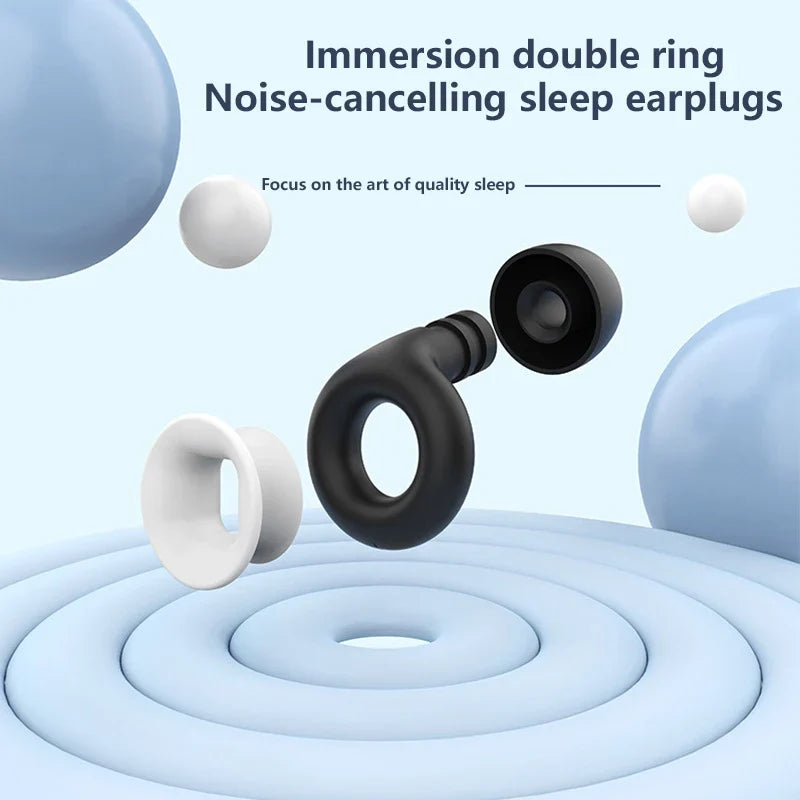 Silicone Loop Earplugs for Sleep, Swimming & Surfing