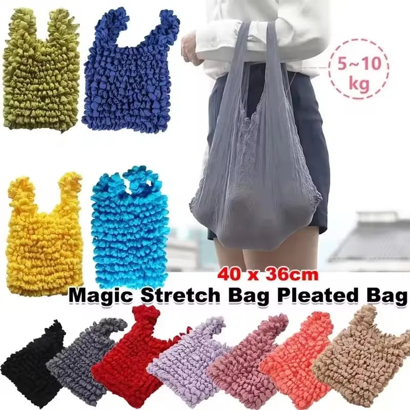 Expandable Foldable Stretch Shopping Bag – Large Capacity Tote