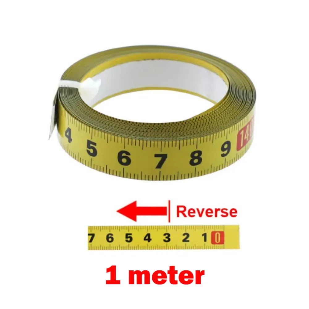 Self-Adhesive Metric Steel Tape Measure 1–5M | Miter Track