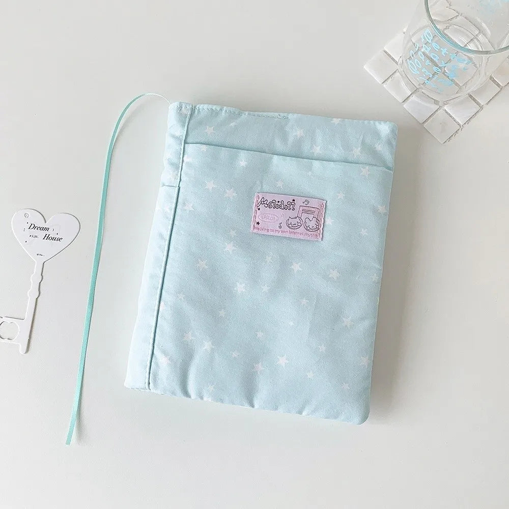 Star Print A5 Book Sleeve – Padded Notebook Storage Pouch
