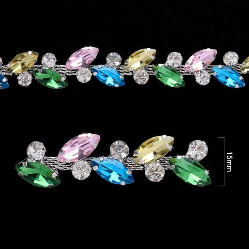 1 Yard Crystal Rhinestone Chain – DIY Diamond Trim Ribbon