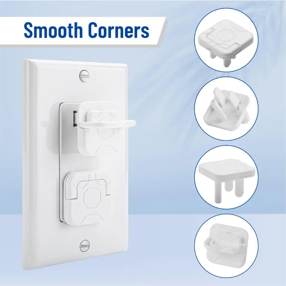 10-Pack 3-Prong Outlet Plug Covers | Child Safety Caps