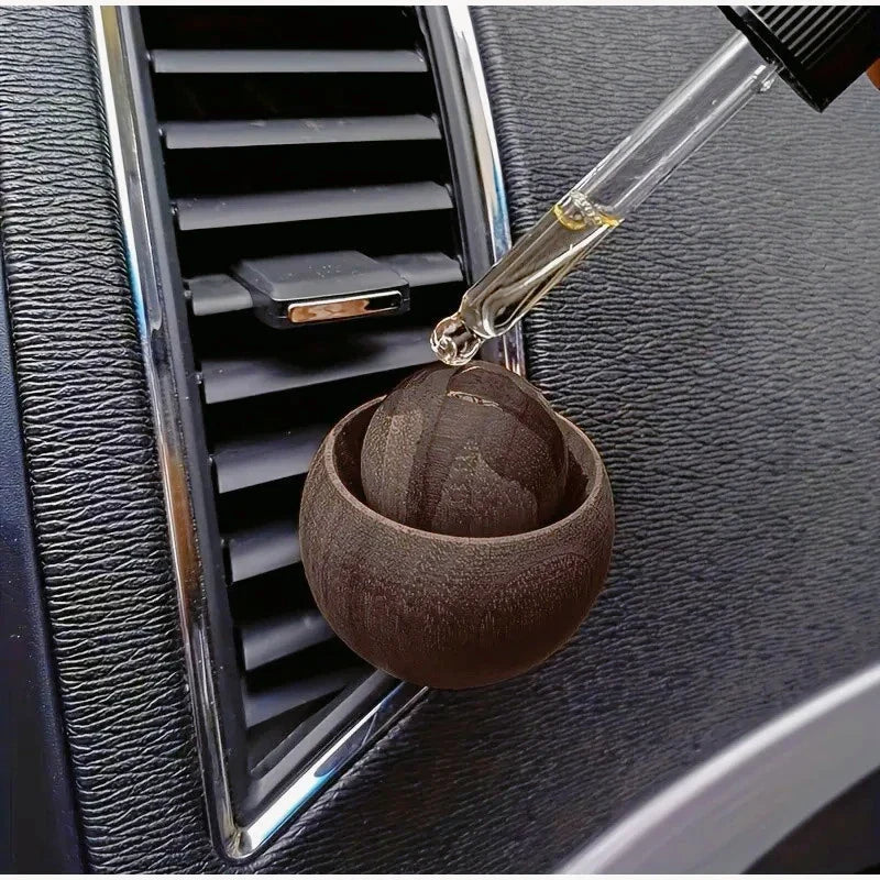 Wooden Spherical Essential Oil Diffuser – Car & Home